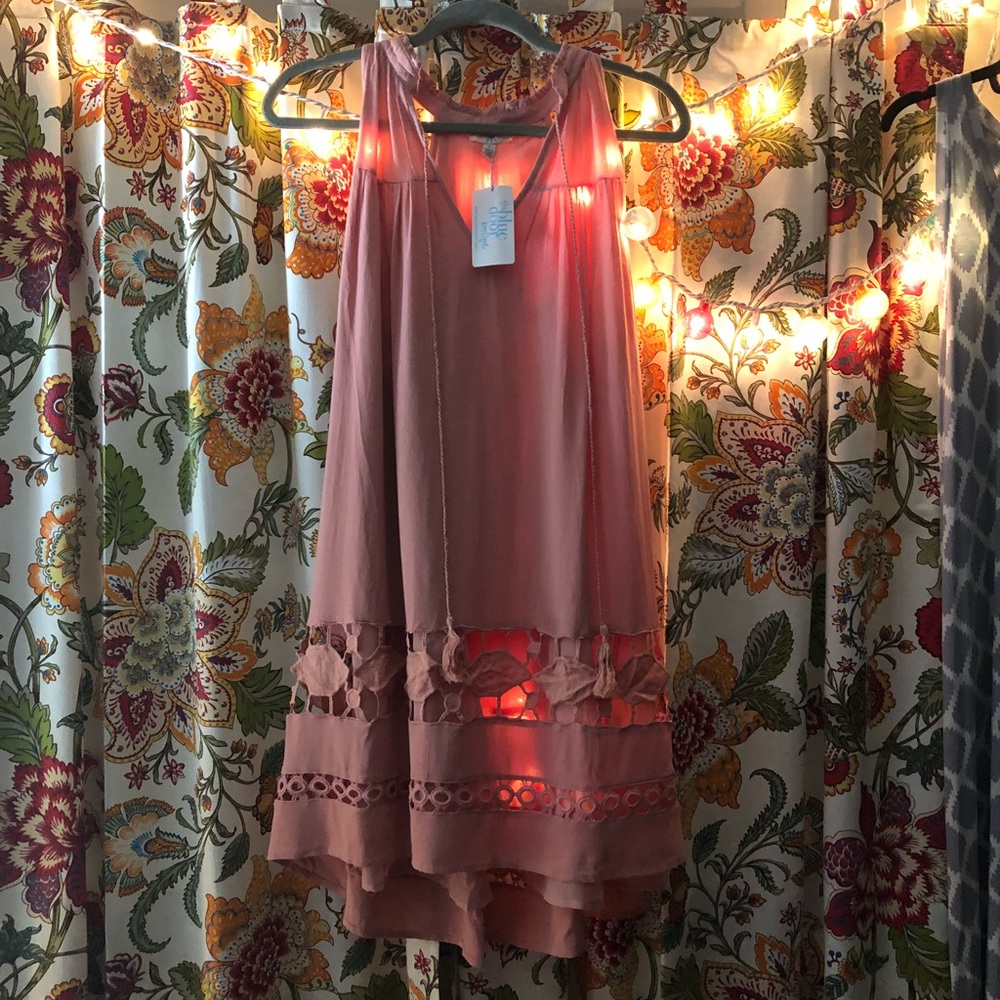 Rose Gold Umgee dress. Tags still on. Boutique